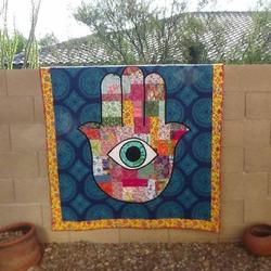 Hamsa Jewish Quilt Abg26033 Fuct2108 and Home Decor