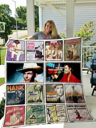 Hank Williams Quilt Blanket and Home Decor