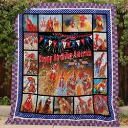 Happy Birthday America Blanket Kc1507 Quilt and Home Decor