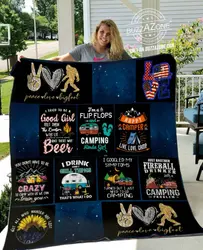 Happy Camper Live Love Camp All About Camping Quilt Bt and Home Decor
