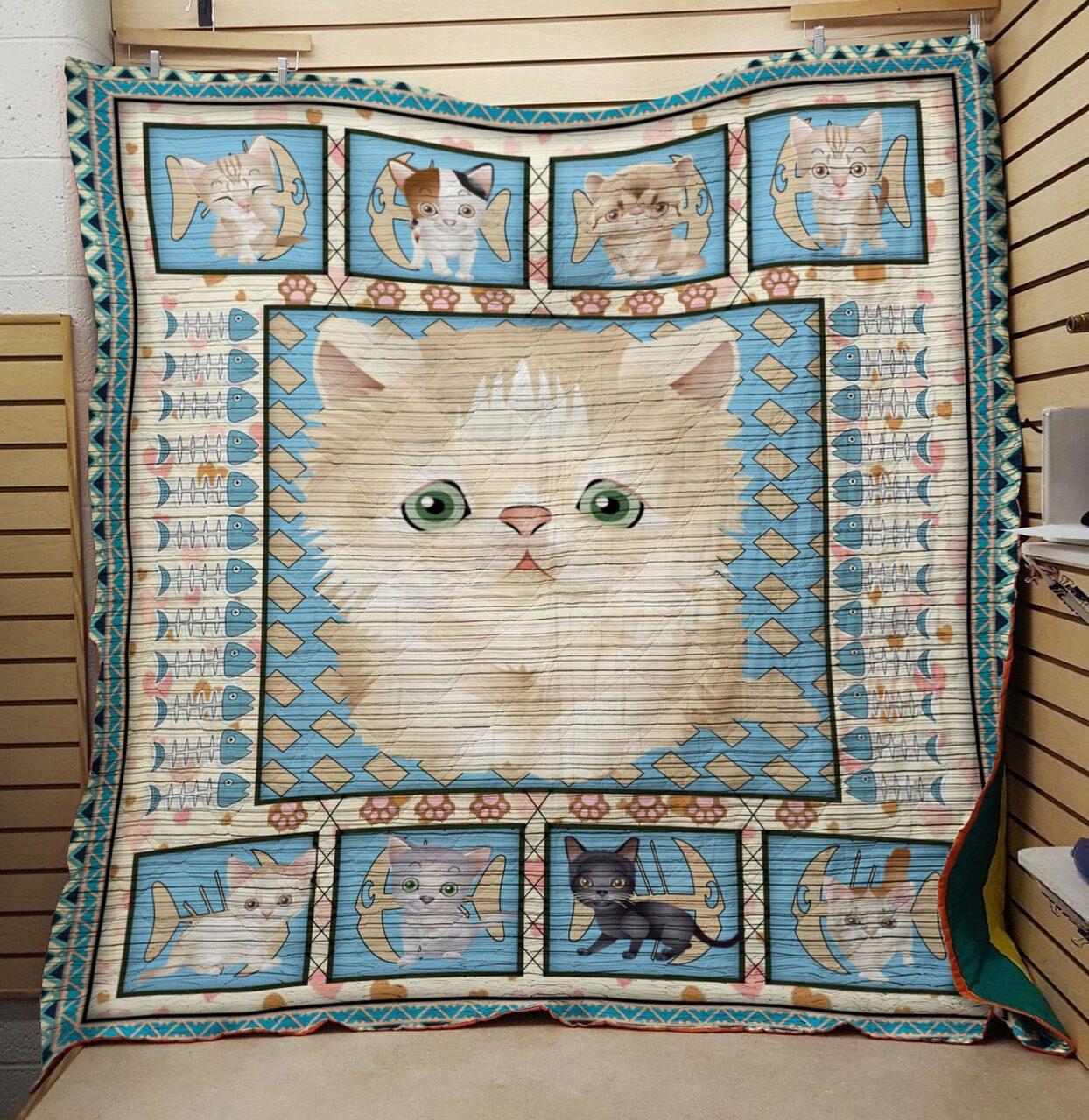 Happy Cat Lady Quilt and Home Decor