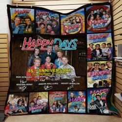 Happy Days American Sitcom 45Th Anniversary Quilt Blanket Bs1068 and Home Decor