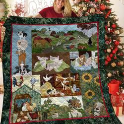 Happy Farm Life Quilt Tex and Home Decor