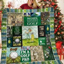 Happy Golfing Quilt Tes and Home Decor