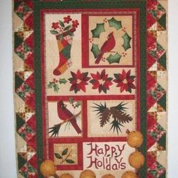 Happy Holidays Clt2210101H Quilt Blanket and Home Decor