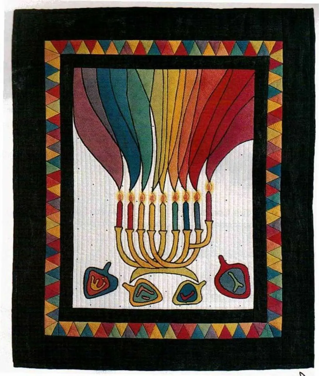 Happy Jewish Quilt Abg26108 Fuct2108 and Home Decor