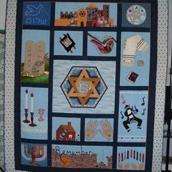 Happy Jewish Quilt Abg26110 Fuct2108 and Home Decor