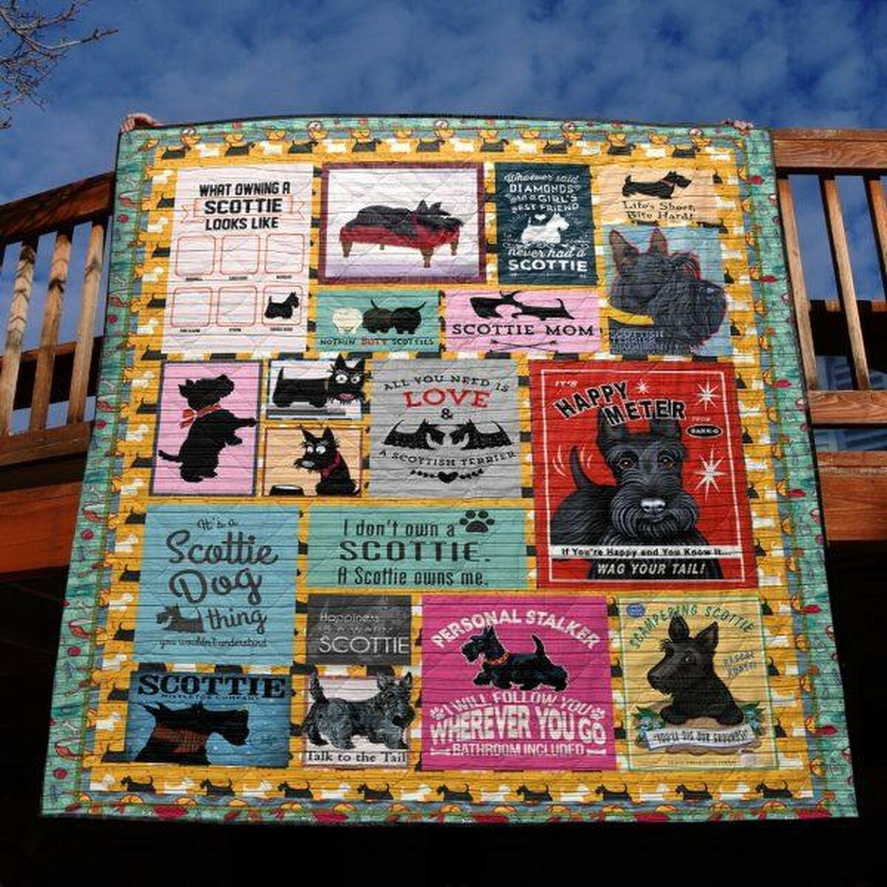 Happy Meter Quilt Blanket Py68 Quilt and Home Decor