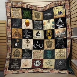 Harry Potter Quilt Blanket Home Decor  Quilt and Home Decor