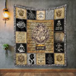 Harry Potter Style 2 Quilt Blanket and Home Decor