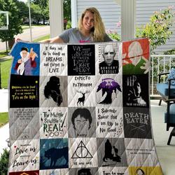 Harry Potter T-Shirt Quilt Blanket Ver 2 and Home Decor