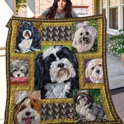 Havanese Picture Collection Quilt Blanket Great Customized Blanket Gifts For Birthday Christmas Thanksgiving and Home Decor
