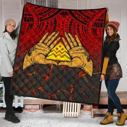 Hawaii Protect Mauna Kea Ah Quilt Ski and Home Decor