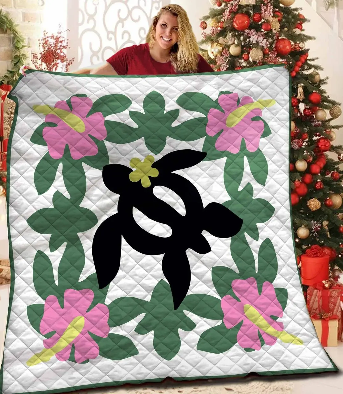 Hawaiian Turtle Quilt Sgw and Home Decor
