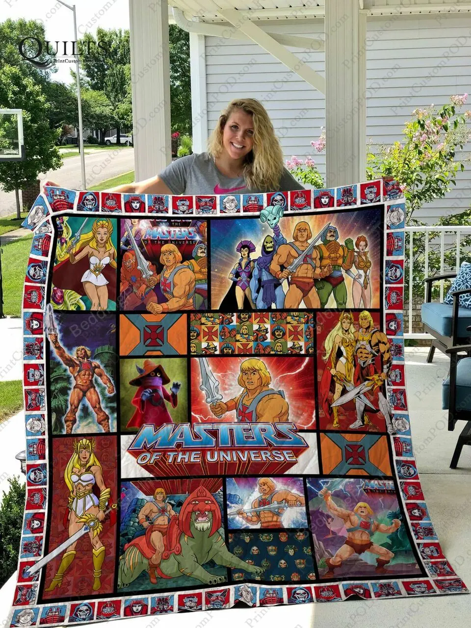 He-Man & Masters Of The Universe Quilt Blanket For Birthday Christmas She-Ra and Home Decor