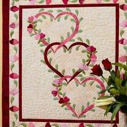 Heart Clm1910054Q Quilt Blanket and Home Decor