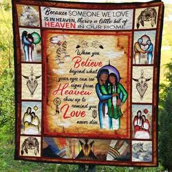 Heaven Love V1 QE 3D Customized Quilt and Home Decor