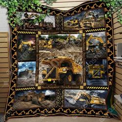 Heavy Equipment Like 3D Personalized Customized Quilt Blanket 1094 and Home Decor