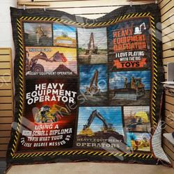 Heavy Equipment Quilt Blanket Dhc03021407Td and Home Decor