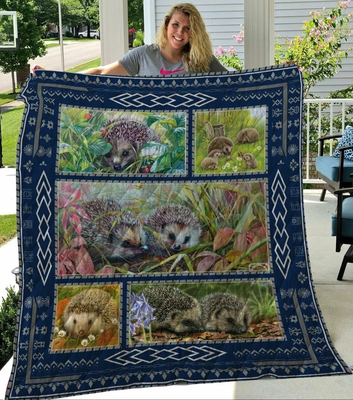 Hedgehog Quilt Wfy and Home Decor
