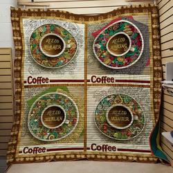 Hello Winter Coffee Quilt and Home Decor