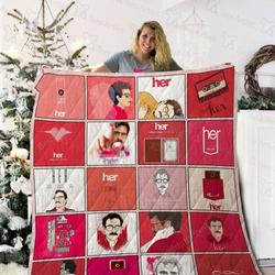 Her Quilt Blanket and Home Decor