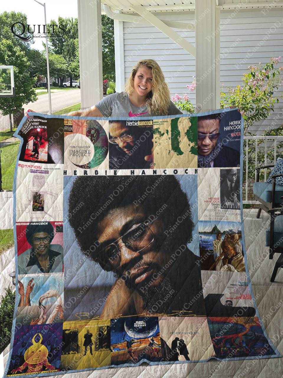 Herbie Hancock Albums Quilt Blanket For Fans Ver 17 and Home Decor