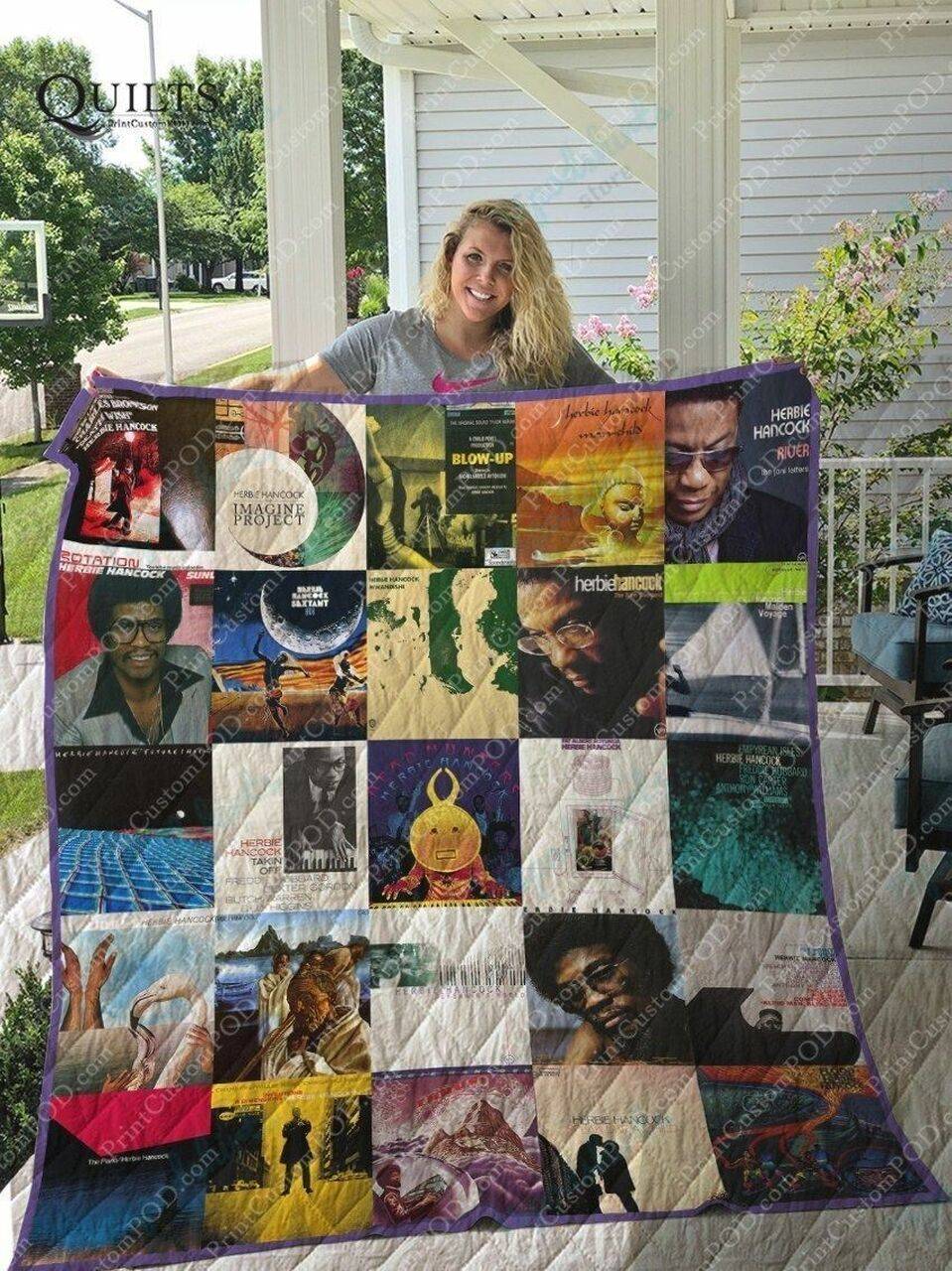 Herbie Hancock Albums Quilt Blanket For Fans Ver 25 and Home Decor