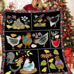 Here A Chick There A Chick Quilt Vzz and Home Decor