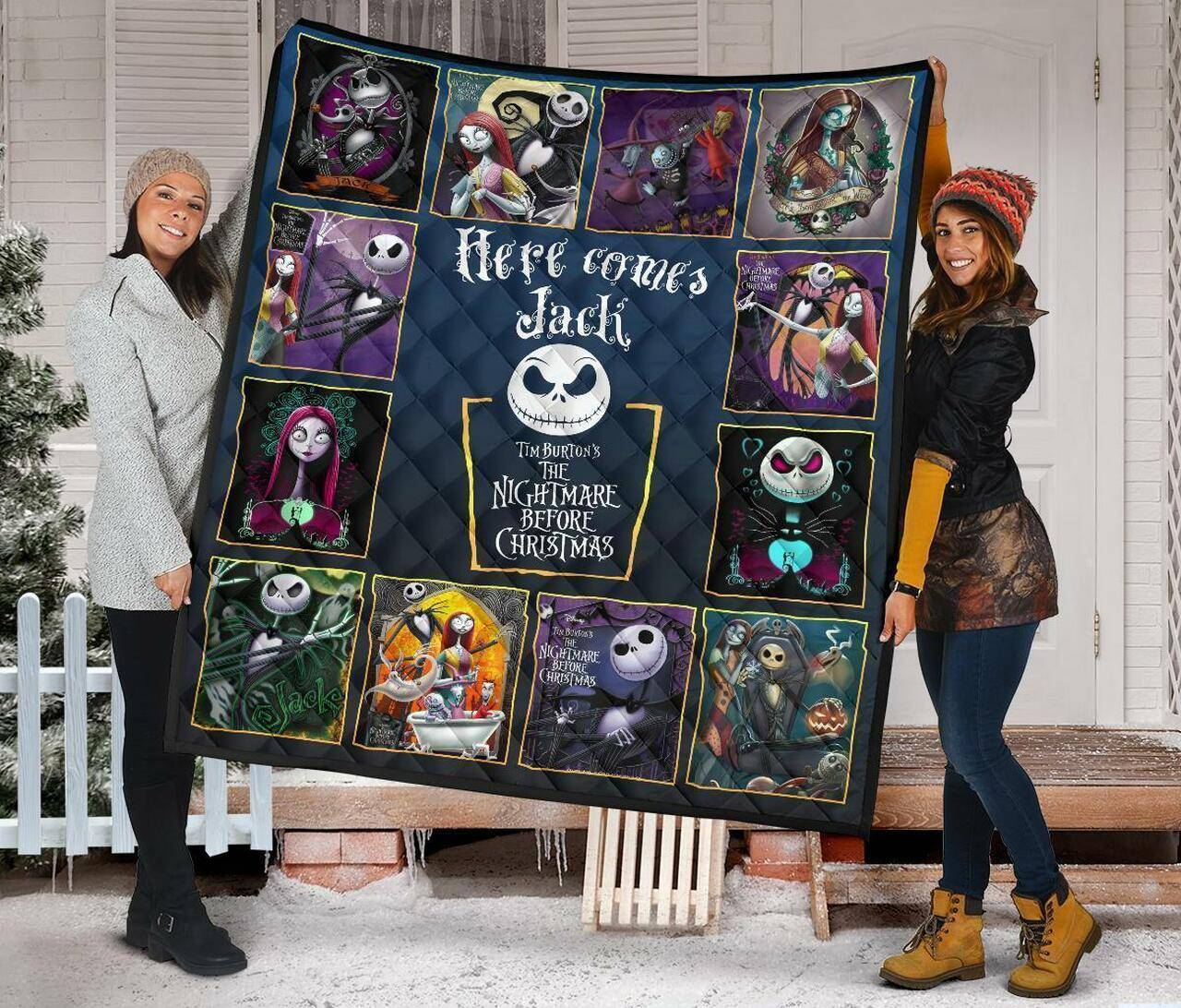 Here Comes Jack The Nightmare Before Christmas Quilt and Home Decor