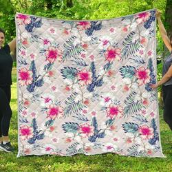 Hibiscus Orchids Hawaii Cl17100344Mdq Quilt Blanket and Home Decor