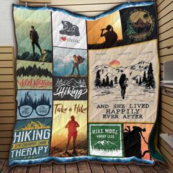 Hiking Live Happily JW13 TB160996 3D Customized Quilt and Home Decor