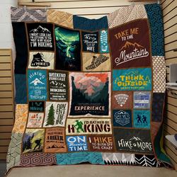 Hiking More 3D Customized Quilt Blanket 42 and Home Decor