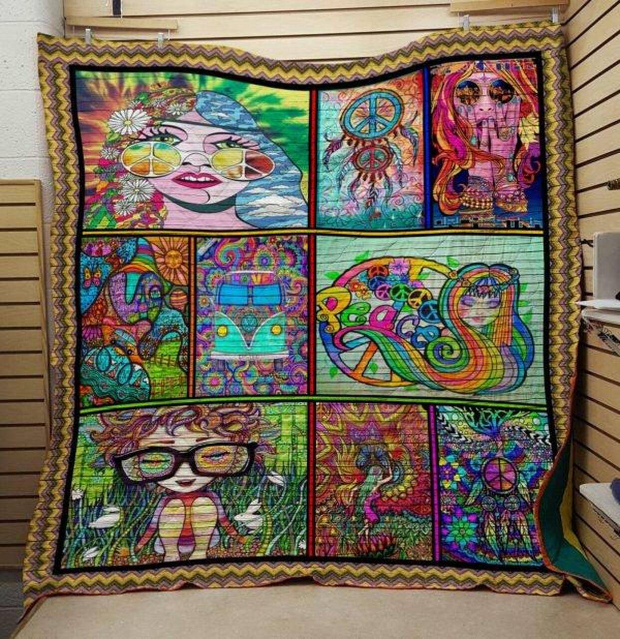 Hippie 2702044 Quilt Blanket Quilt and Home Decor