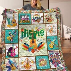 Hippie 3D Customized Quilt DDT30049643 and Home Decor