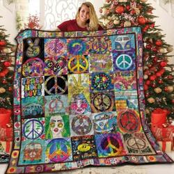 Hippie B Square 3D Customized Quilt and Home Decor