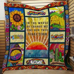 Hippie Bi 3D Personalized Customized Quilt Blanket 548 and Home Decor