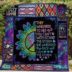 Hippie Bi070805C Tbg Quilt Blanket and Home Decor