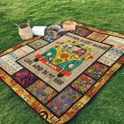 Hippie Bi090720B Tbg Quilt Blanket and Home Decor