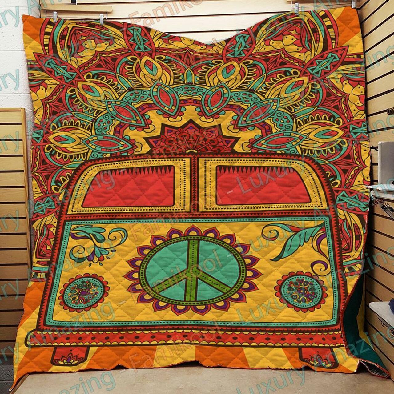 Hippie Bus Quilt and Home Decor