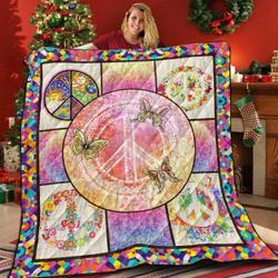 Hippie Circle PatternI 3D Customized Quilt and Home Decor