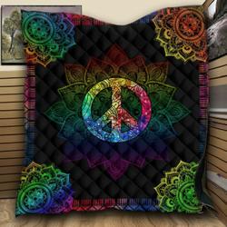 Hippie Colorful JM5 NTTH011298 3D Customized Quilt and Home Decor