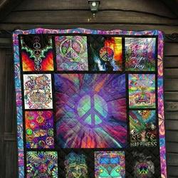Hippie Colors KC2909878CL Quilt Blanket and Home Decor