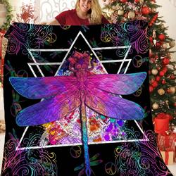 Hippie Dragonfly Quilt Vhs and Home Decor