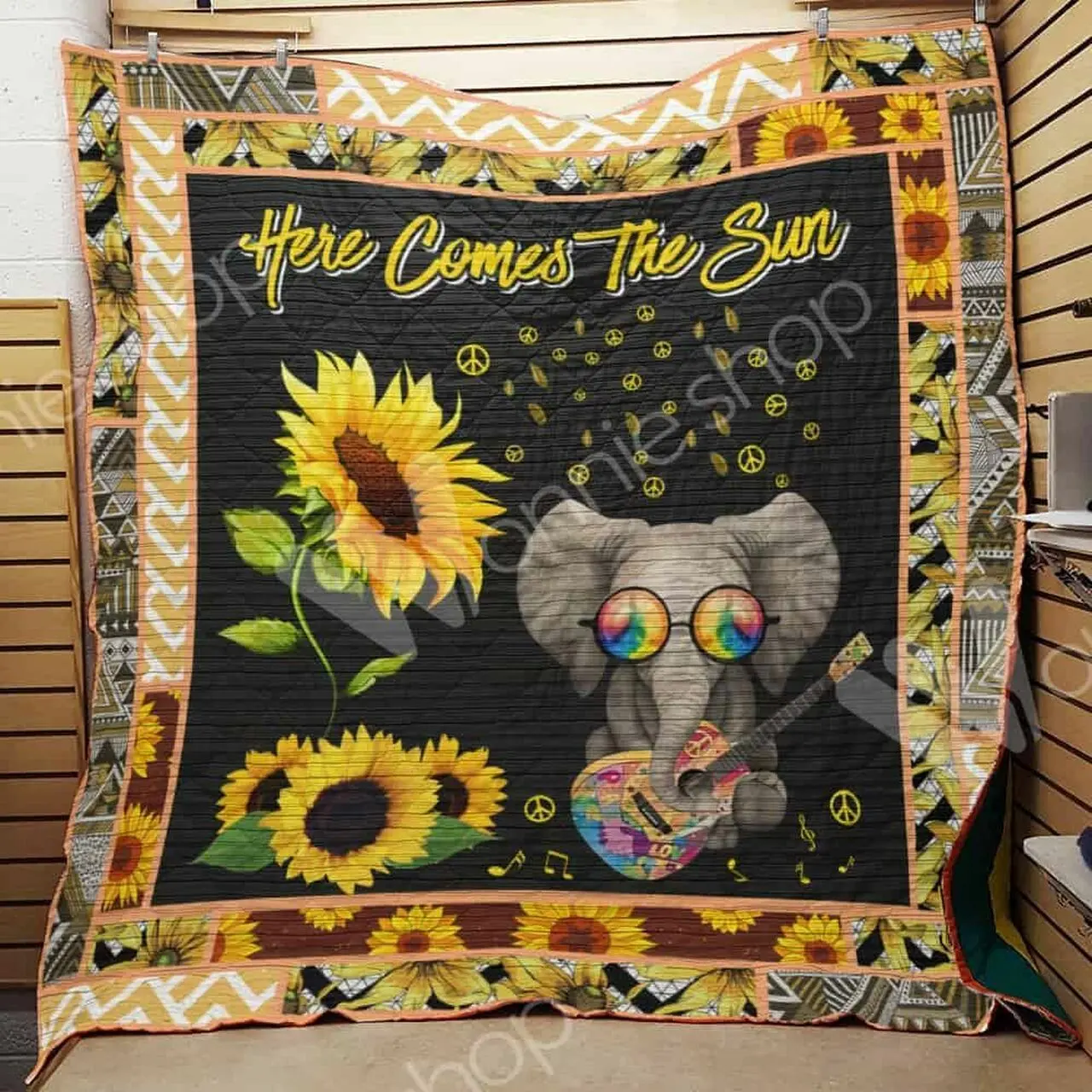 Hippie Elephant Quilt Blanket Dhc1102816Td and Home Decor