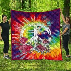 Hippie Flower Color KC2909881CL Quilt Blanket and Home Decor