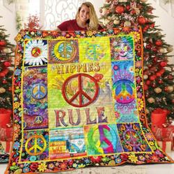 Hippie Girl Lover V2 3D Customized Quilt and Home Decor