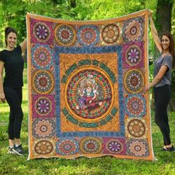 Hippie Girl Mandala Pattern BN 3D Customized Quilt and Home Decor