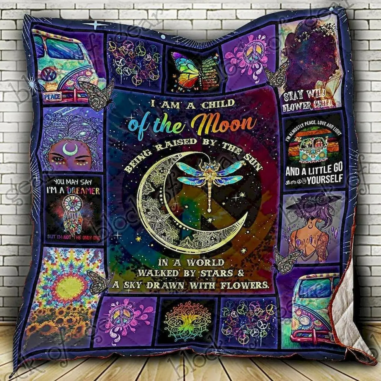 Hippie Hur Quilt Bevrna and Home Decor