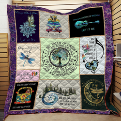 Hippie I See Them Bloom Quilt Blanket Great Customized Gifts For Birthday Christmas Thanksgiving Perfect Gifts For Hippie and Home Decor